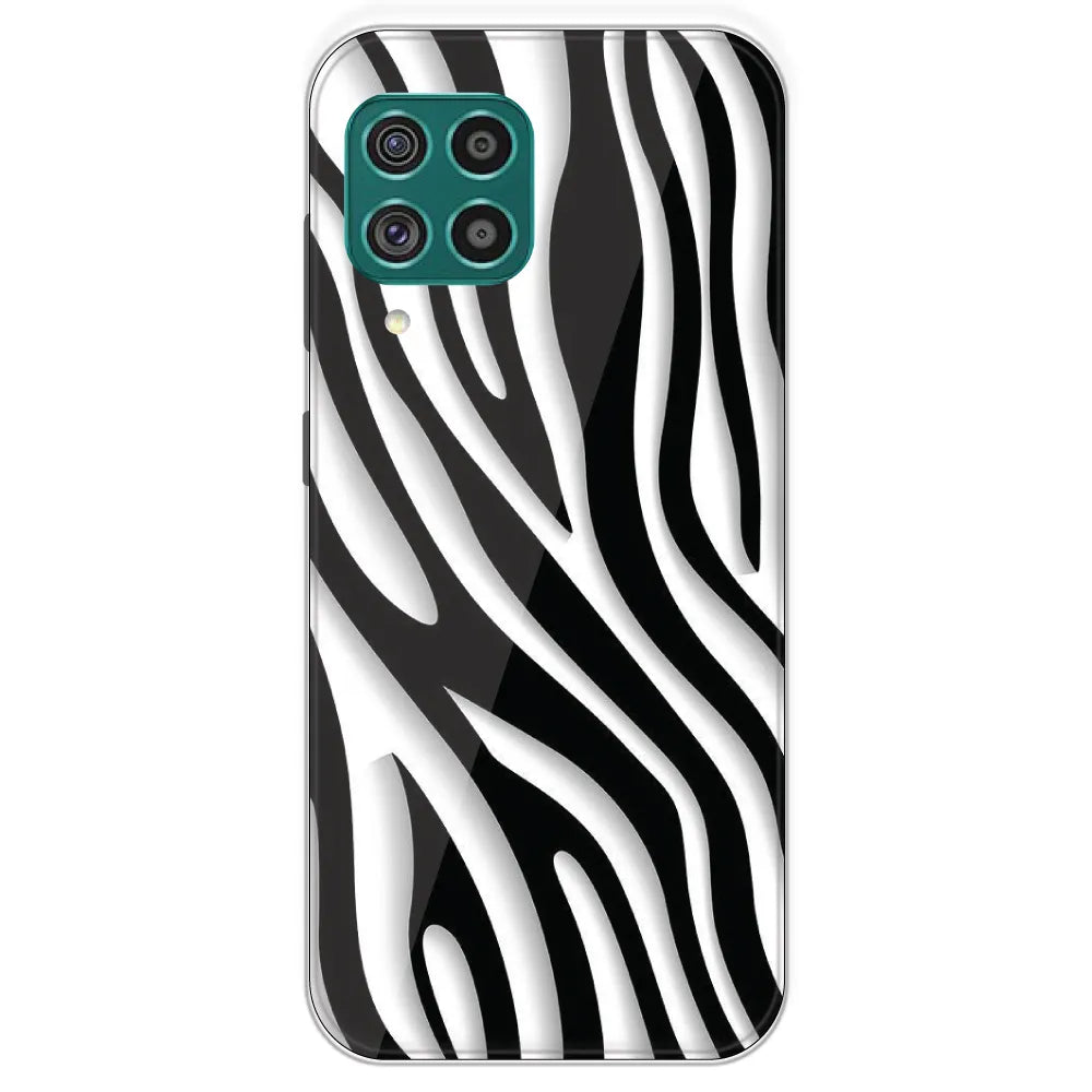 Zebra Print - Printed Silicone Case For Samsung Galaxy F62