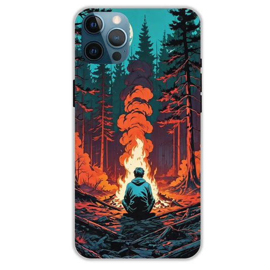 Boy With Camp Fire - Hard Cases For Apple iPhone 12 Pro Max