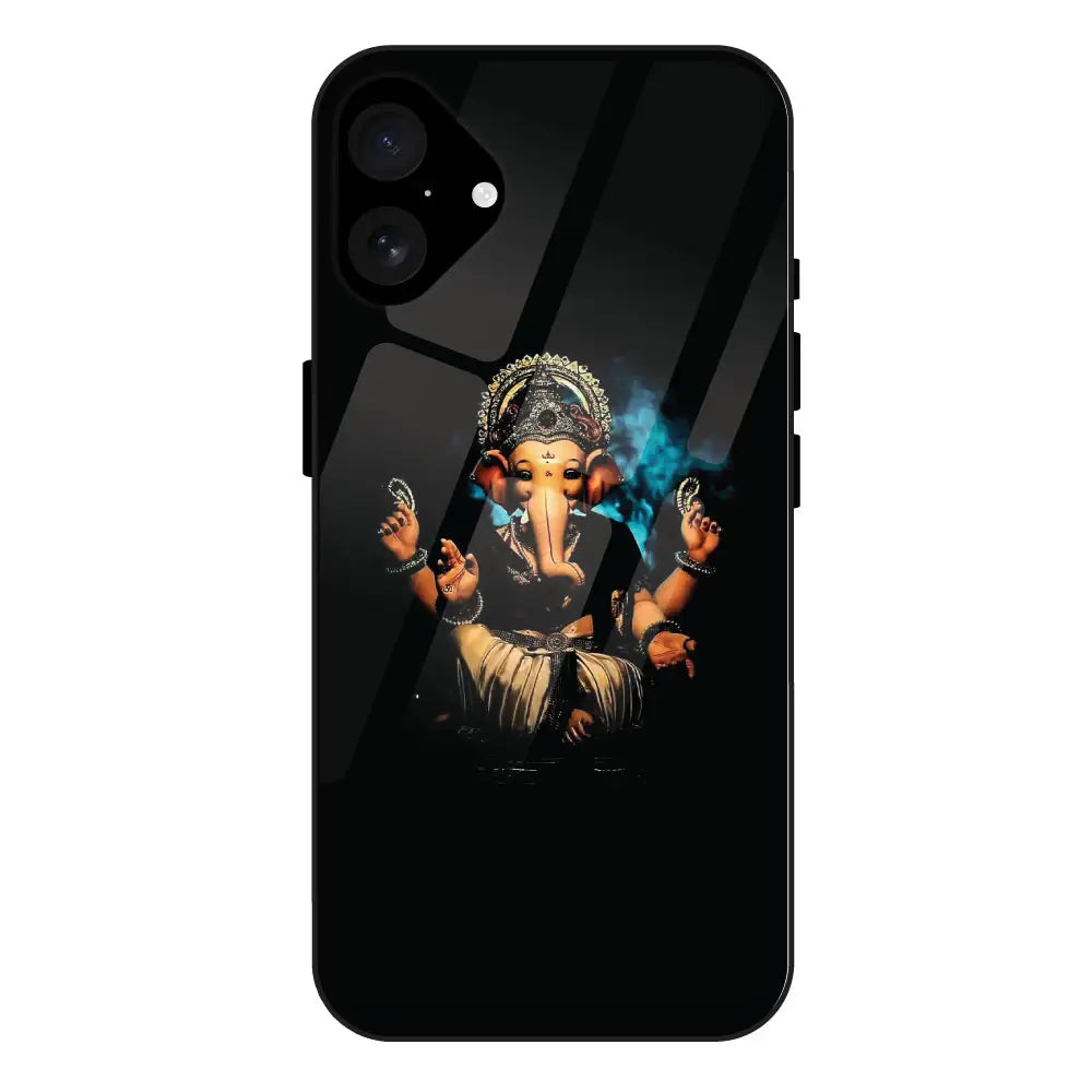 'Lord Ganesha - Glass Case For Apple iPhone 16 Plus