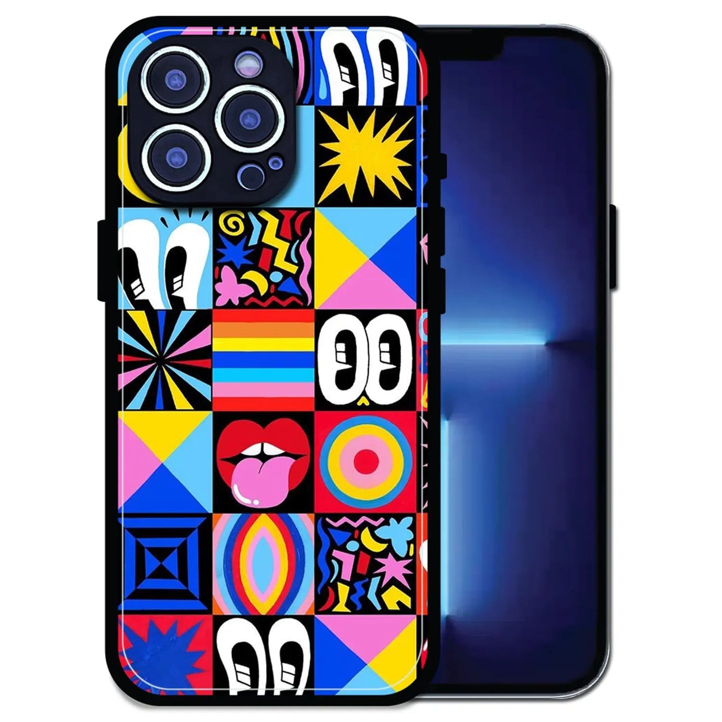 'Funky Fresh - Glossy Metal Silicone Case For Apple iPhone 13 Pro Max