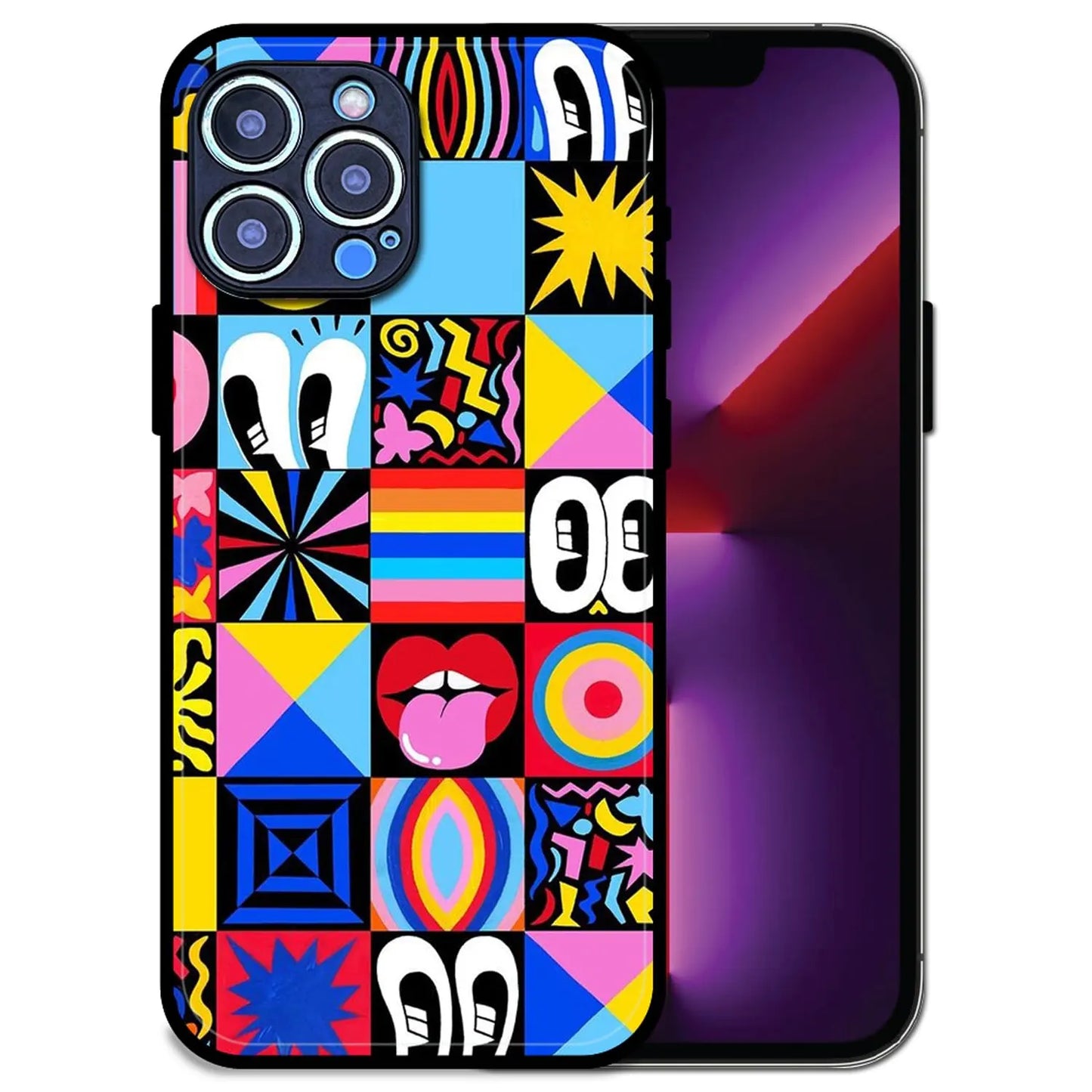 'Funky Fresh - Glossy Metal Silicone Case For Apple iPhone 13 Pro