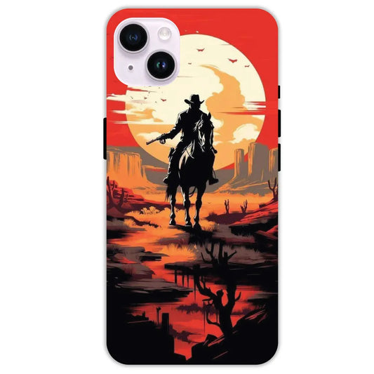 Cowboy and Horse - Hard Cases For Apple iPhone 14