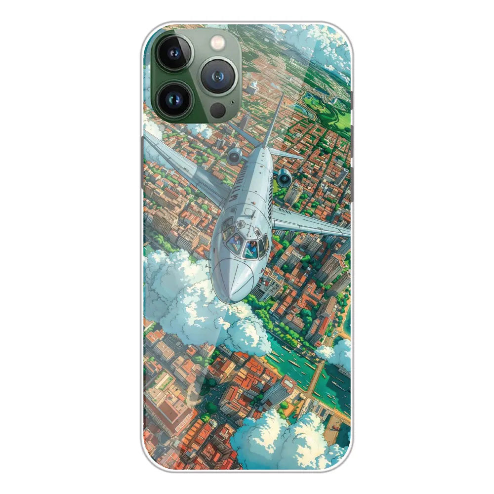 Flying Over City - Printed Silicone Case For Apple iPhone 11 Pro