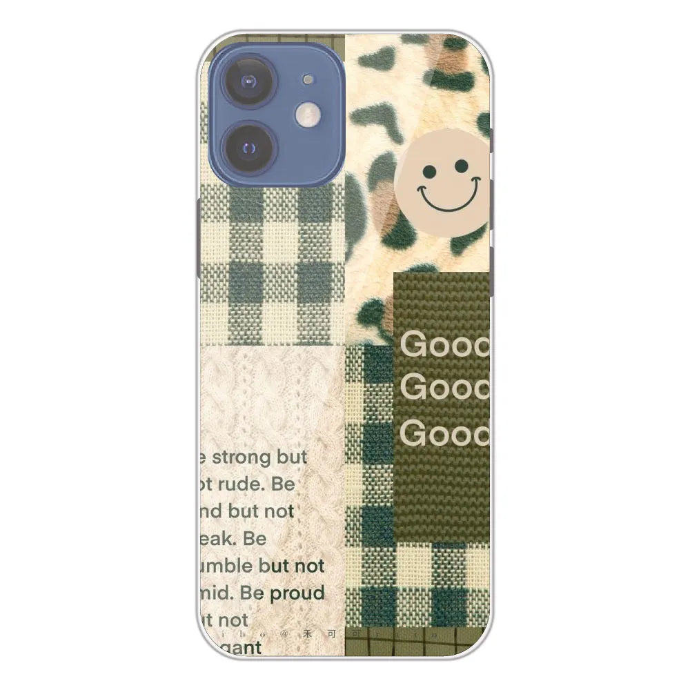 Patchwork Positivity - Printed Silicone Case For Apple iPhone 12 Mini