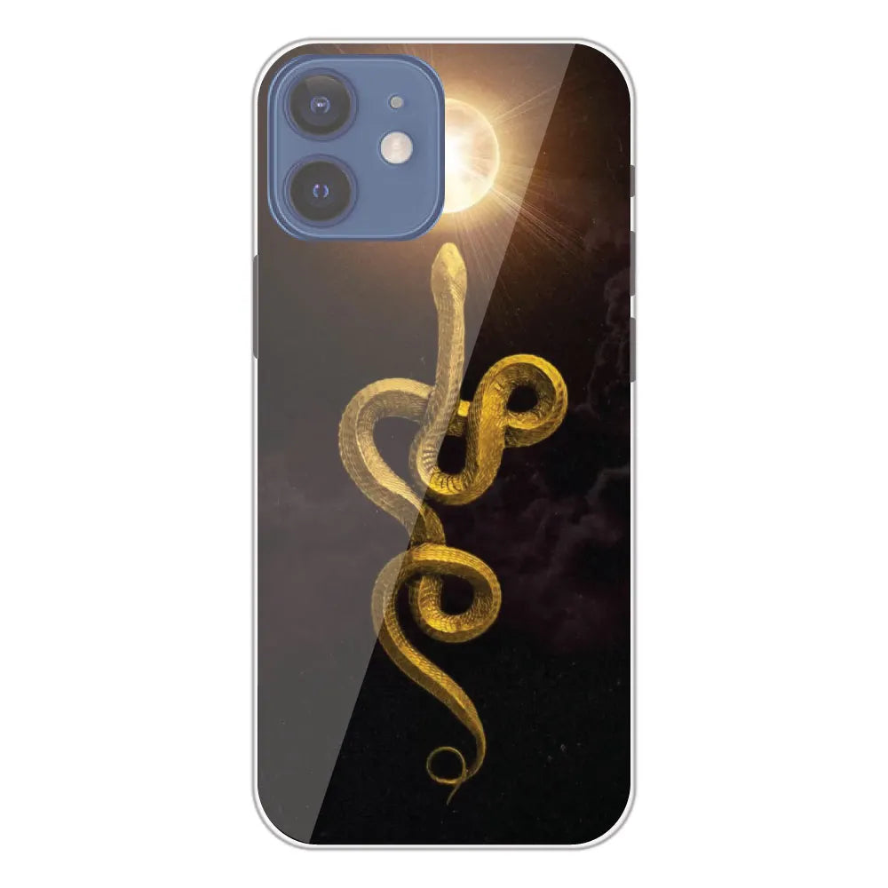 Golden Serpent - Printed Silicone Case For Apple iPhone 12 Mini