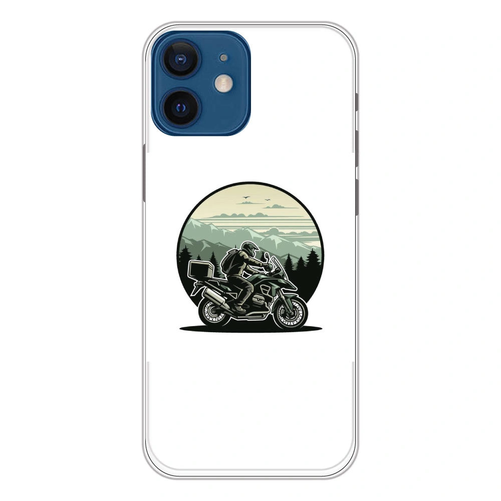 Biker - Printed Silicone Case For Apple iPhone 12 Mini