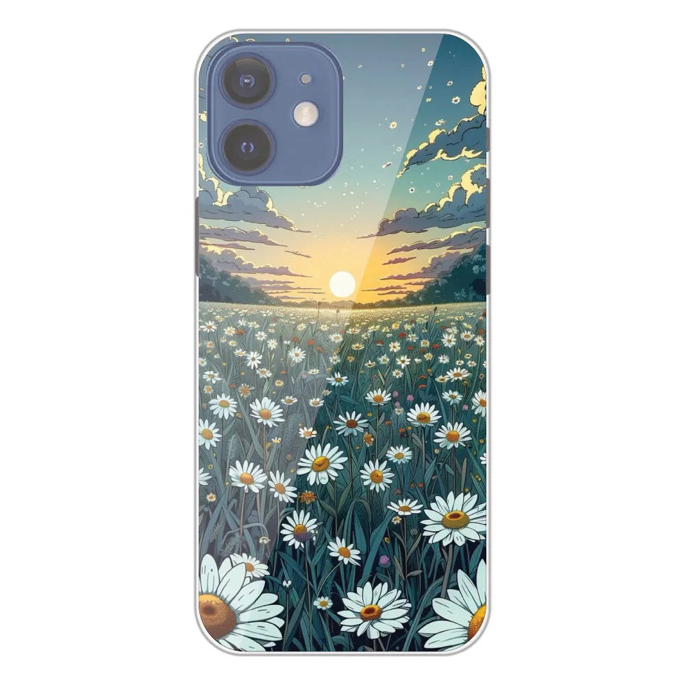 Daisy Sunset - Printed Silicone Case For Apple iPhone 12 Mini