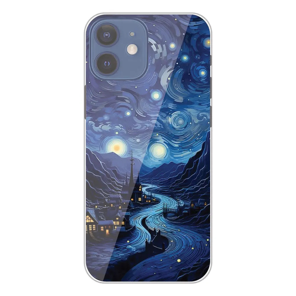 The Starry Night - Printed Silicone Case For Apple iPhone 12 Mini