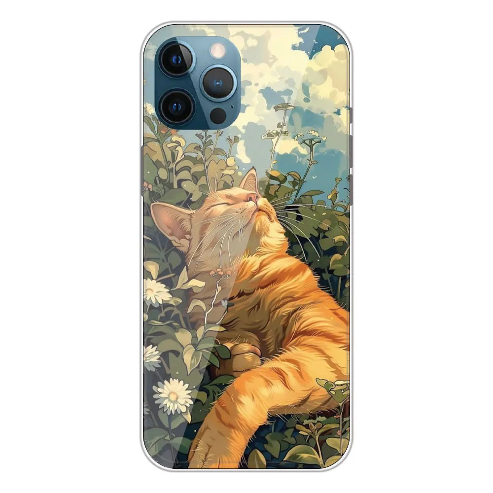 Garfield Sleeping - Printed Silicone Case For Apple iPhone 12 Pro Max