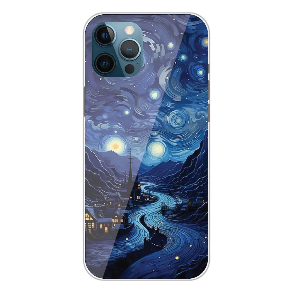 The Starry Night - Printed Silicone Case For Apple iPhone 12 Pro Max