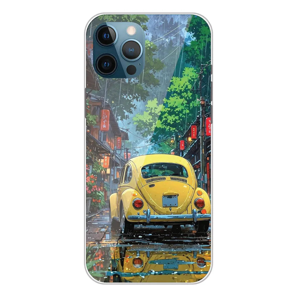 Yellow Bettle - Printed Silicone Case For Apple iPhone 12 Pro Max
