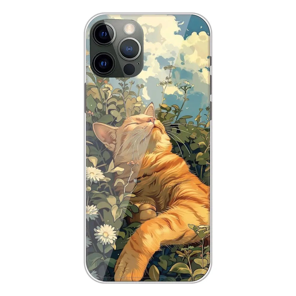 Garfield Sleeping - Printed Silicone Case For Apple iPhone 12 Pro
