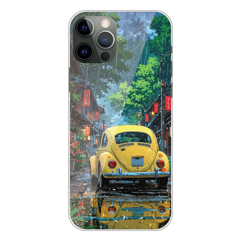 Yellow Bettle - Printed Silicone Case For Apple iPhone 12 Pro