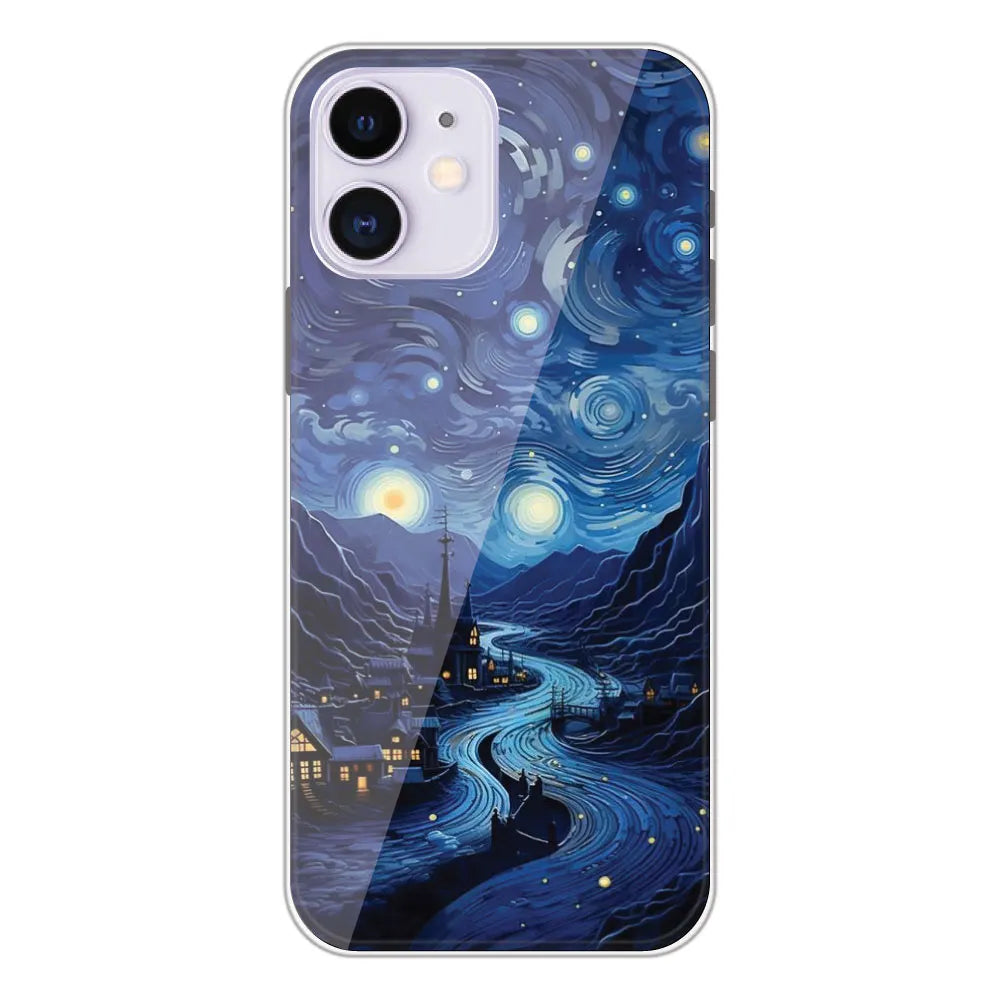 The Starry Night - Printed Silicone Case For Apple iPhone 12