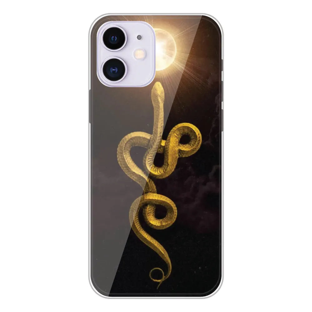 Golden Serpent - Printed Silicone Case For Apple iPhone 12