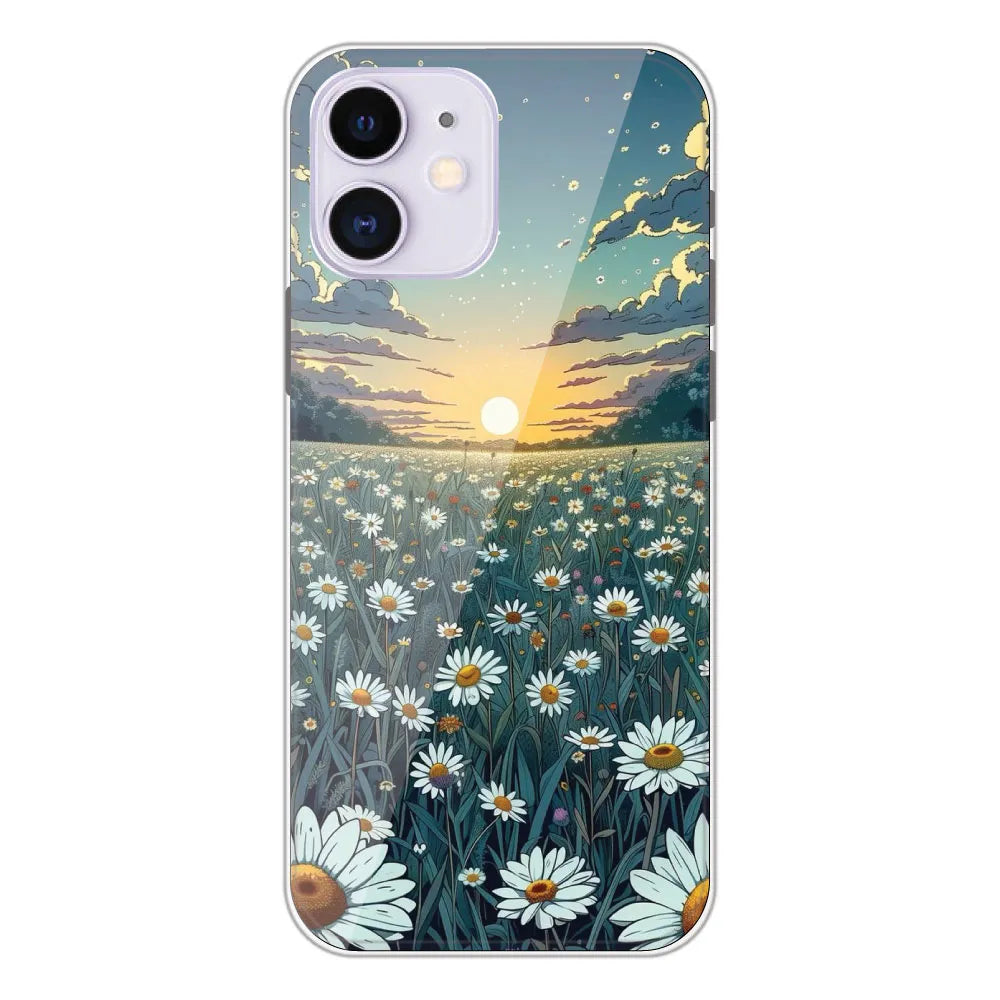 Daisy Sunset - Printed Silicone Case For Apple iPhone 12