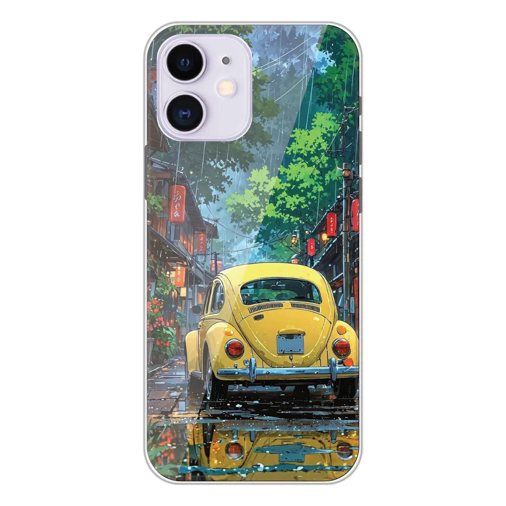 Yellow Bettle - Printed Silicone Case For Apple iPhone 12