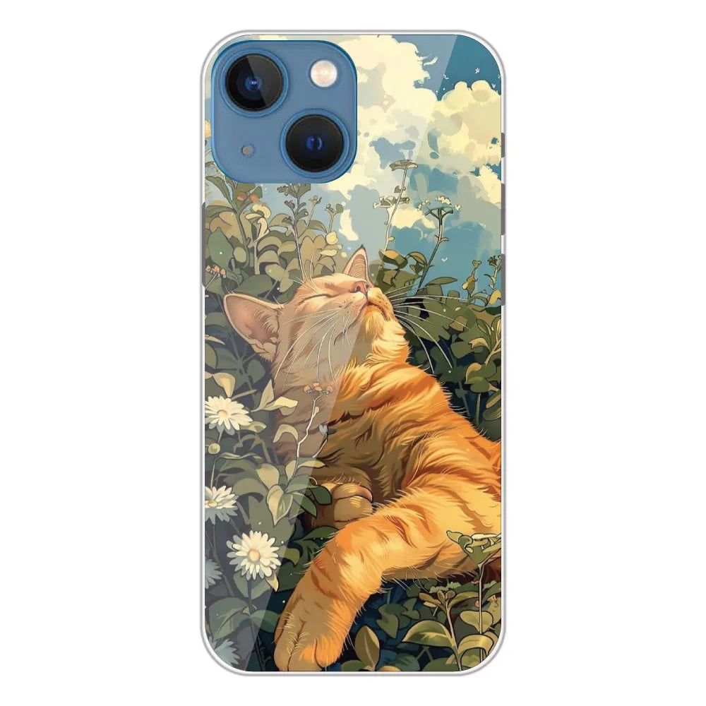 Garfield Sleeping - Printed Silicone Case For Apple iPhone 13 Mini