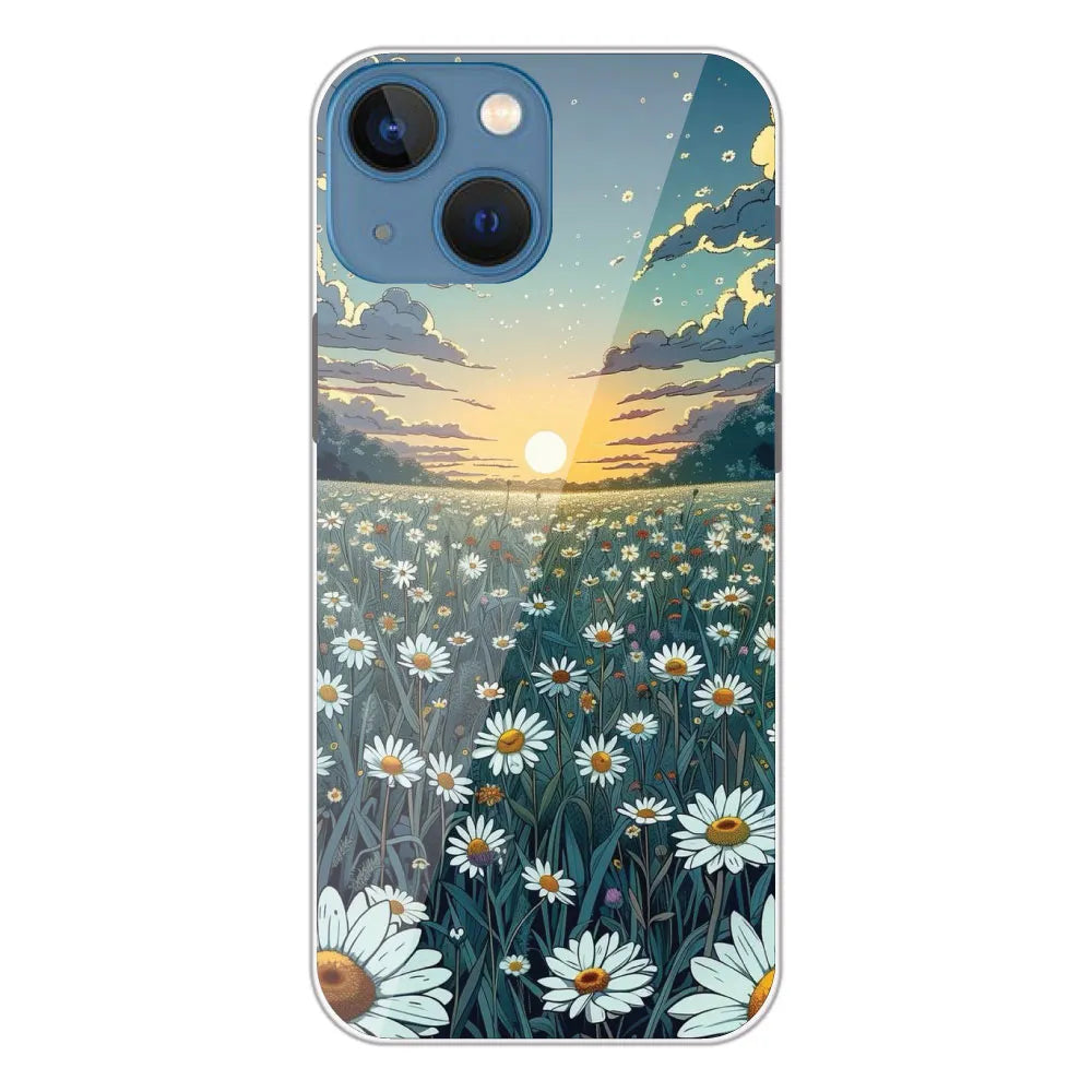 Daisy Sunset - Printed Silicone Case For Apple iPhone 13 Mini