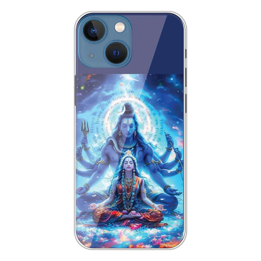 Shiv Parvati - Printed Silicone Case For Apple iPhone 13 Mini