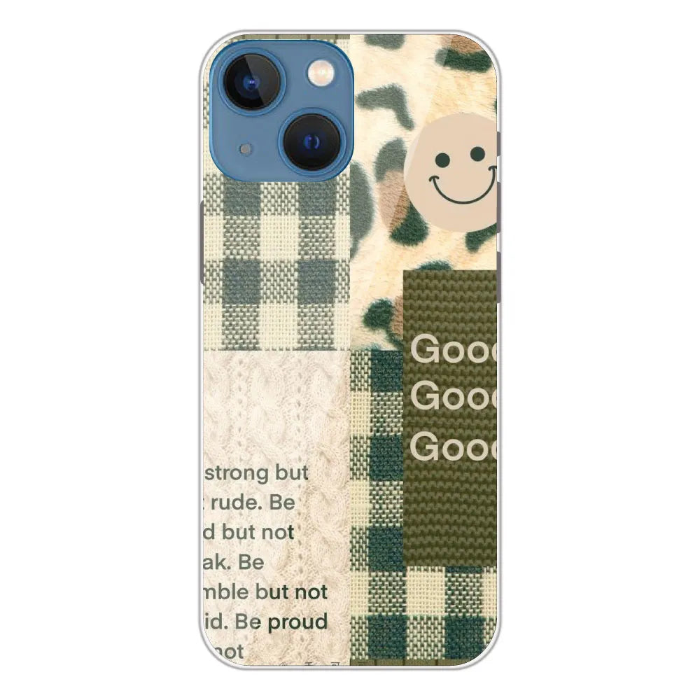 Patchwork Positivity - Printed Silicone Case For Apple iPhone 13 Mini
