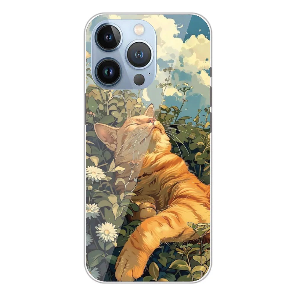 Garfield Sleeping - Printed Silicone Case For Apple iPhone 13 Pro Max