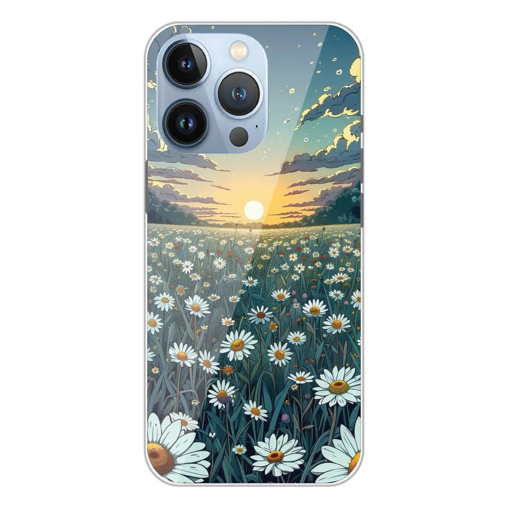 Daisy Sunset - Printed Silicone Case For Apple iPhone 13 Pro Max