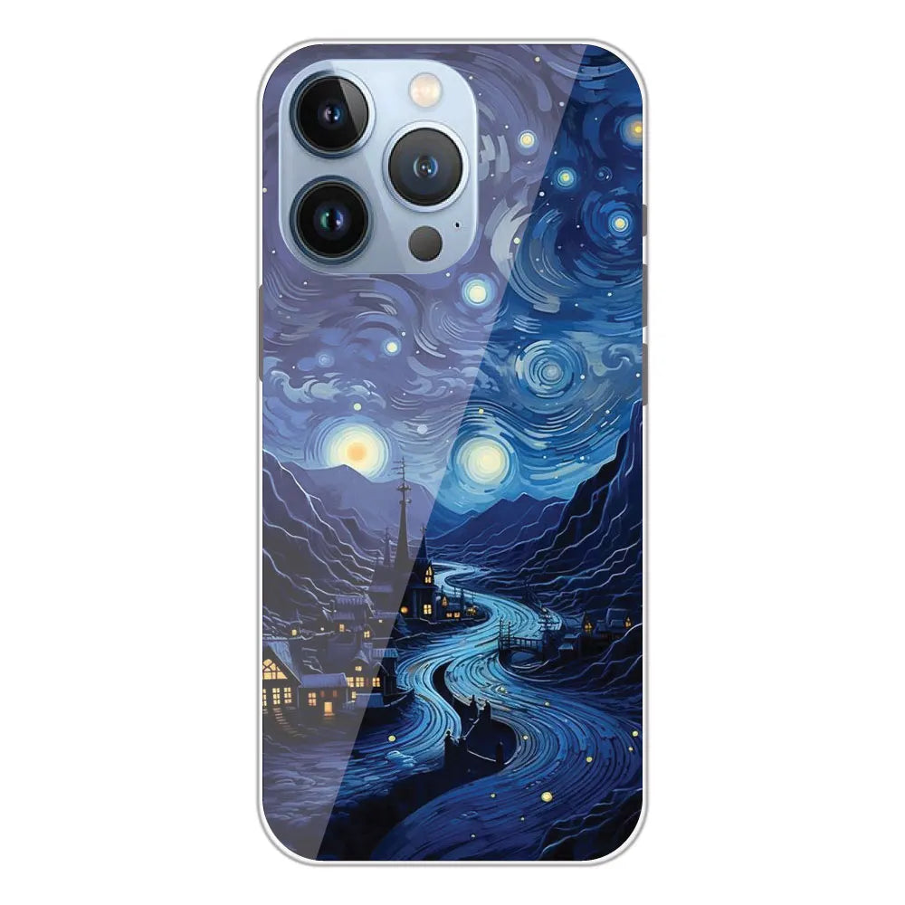 The Starry Night - Printed Silicone Case For Apple iPhone 13 Pro Max
