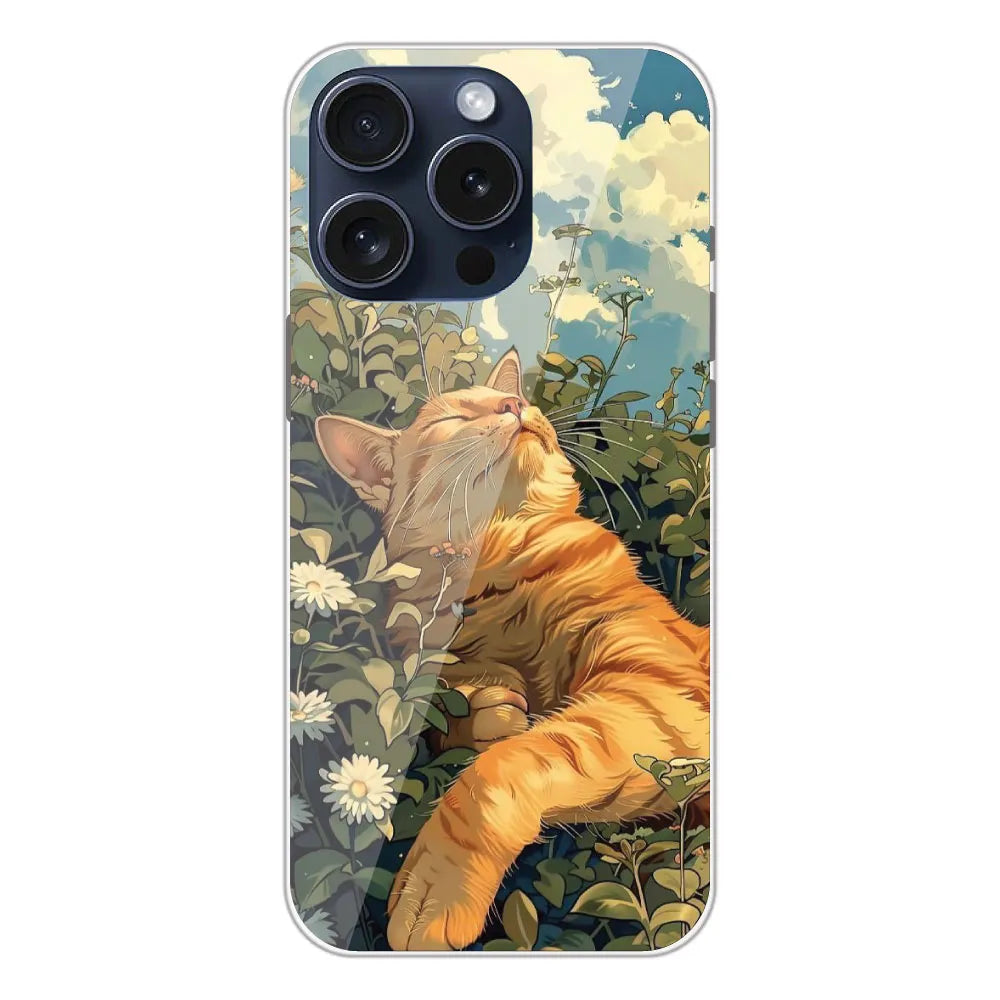 Garfield Sleeping - Printed Silicone Case For Apple iPhone 13 Pro