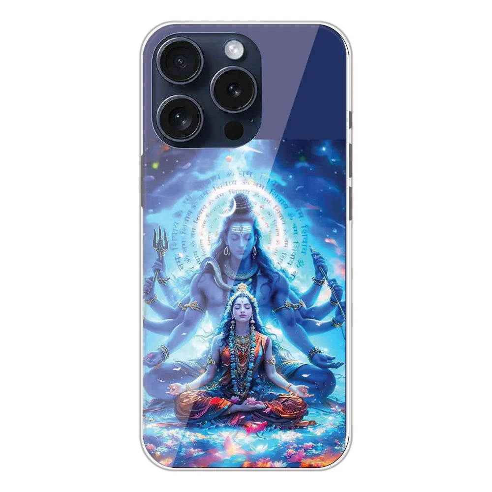 Shiv Parvati - Printed Silicone Case For Apple iPhone 13 Pro