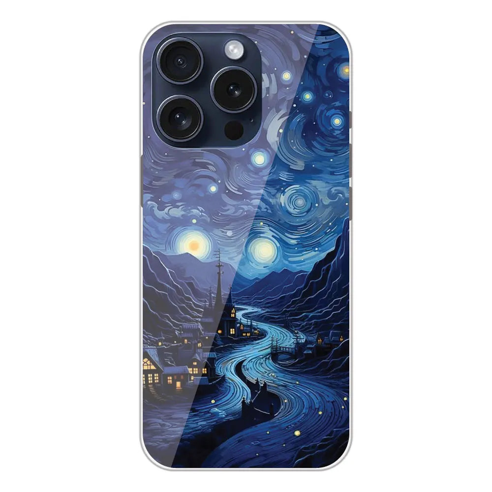 The Starry Night - Printed Silicone Case For Apple iPhone 13 Pro