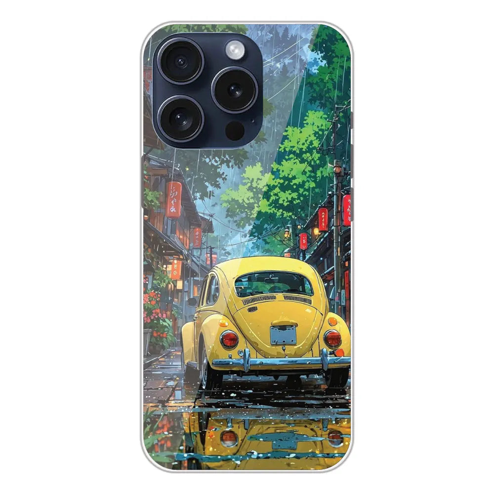 Yellow Bettle - Printed Silicone Case For Apple iPhone 13 Pro