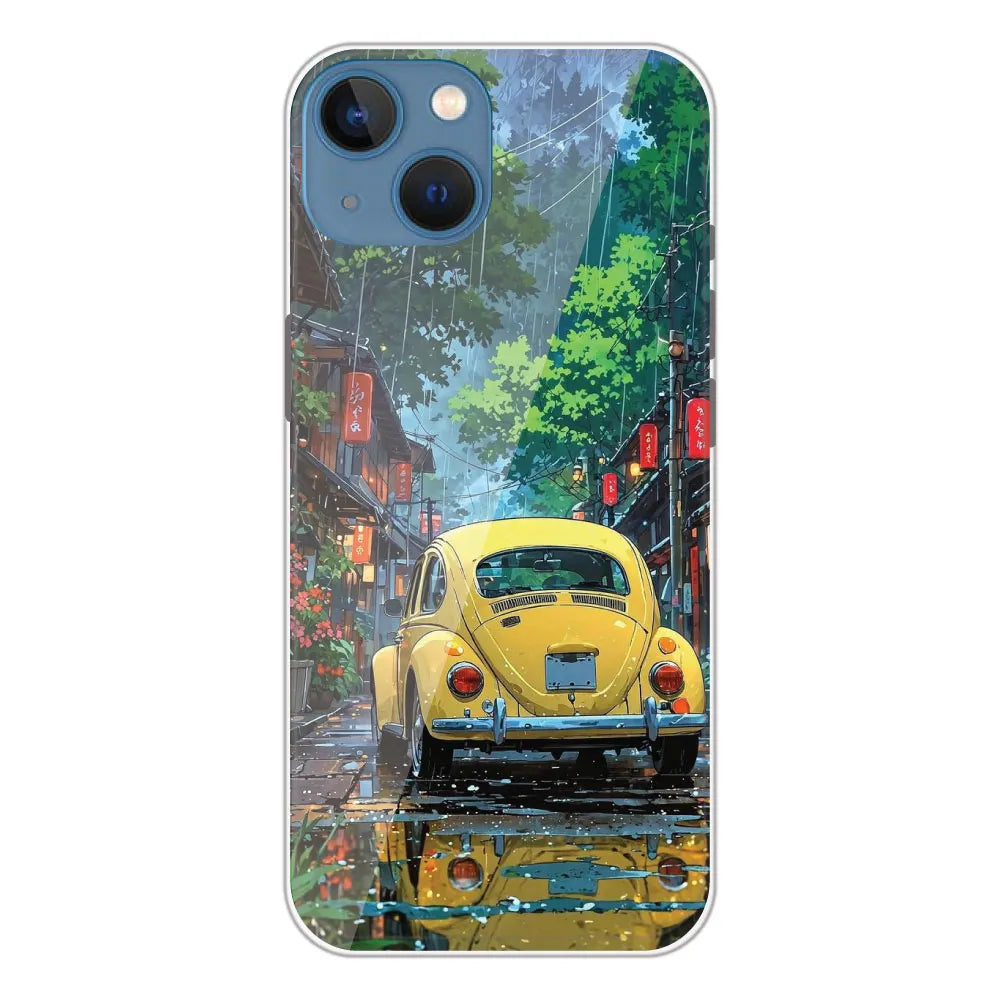 Yellow Bettle - Printed Silicone Case For Apple iPhone 13