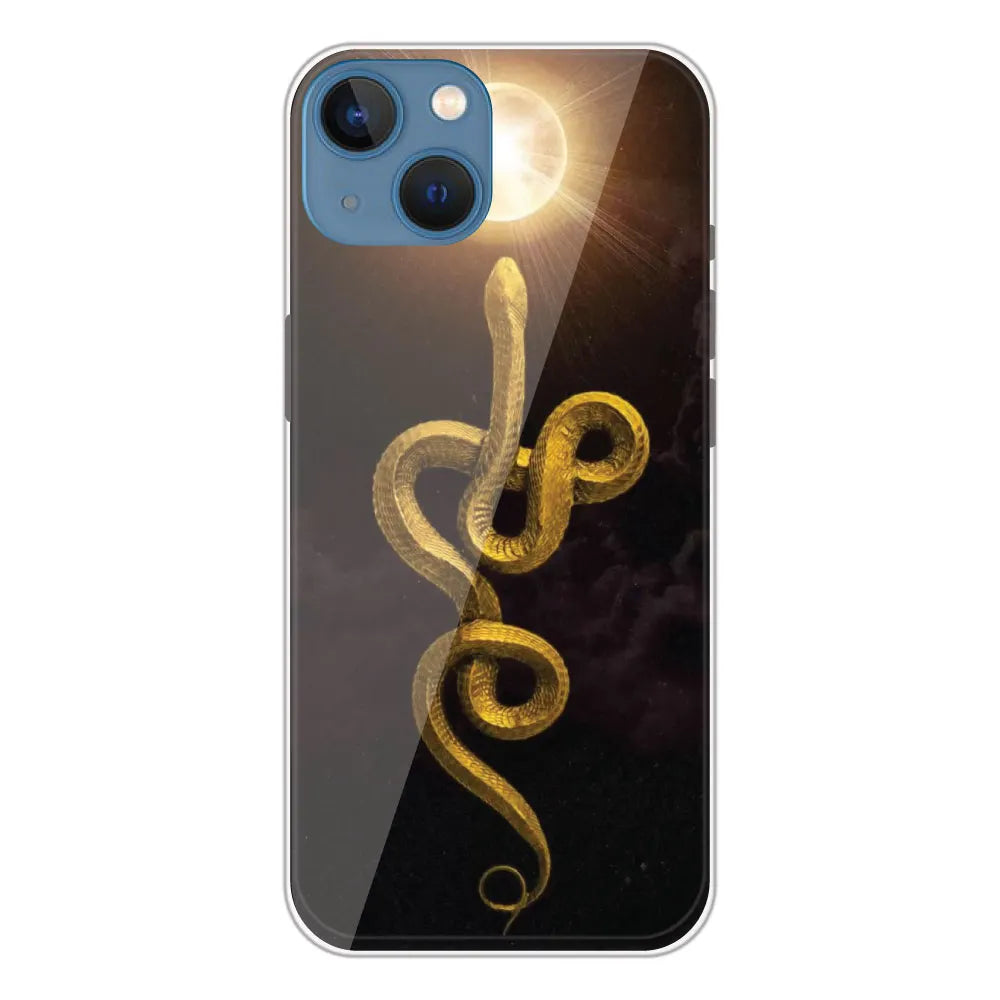 Golden Serpent - Printed Silicone Case For Apple iPhone 13