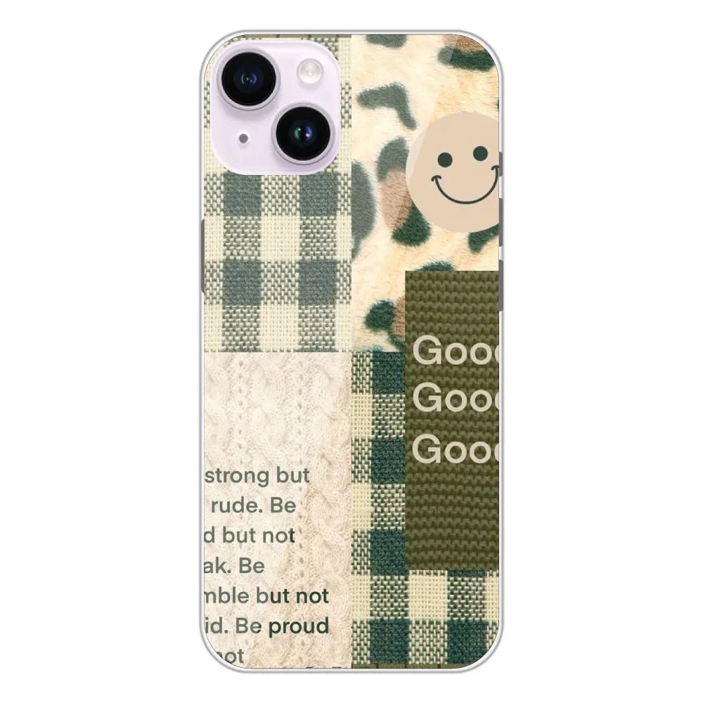 Patchwork Positivity - Printed Silicone Case For Apple iPhone 14 Plus