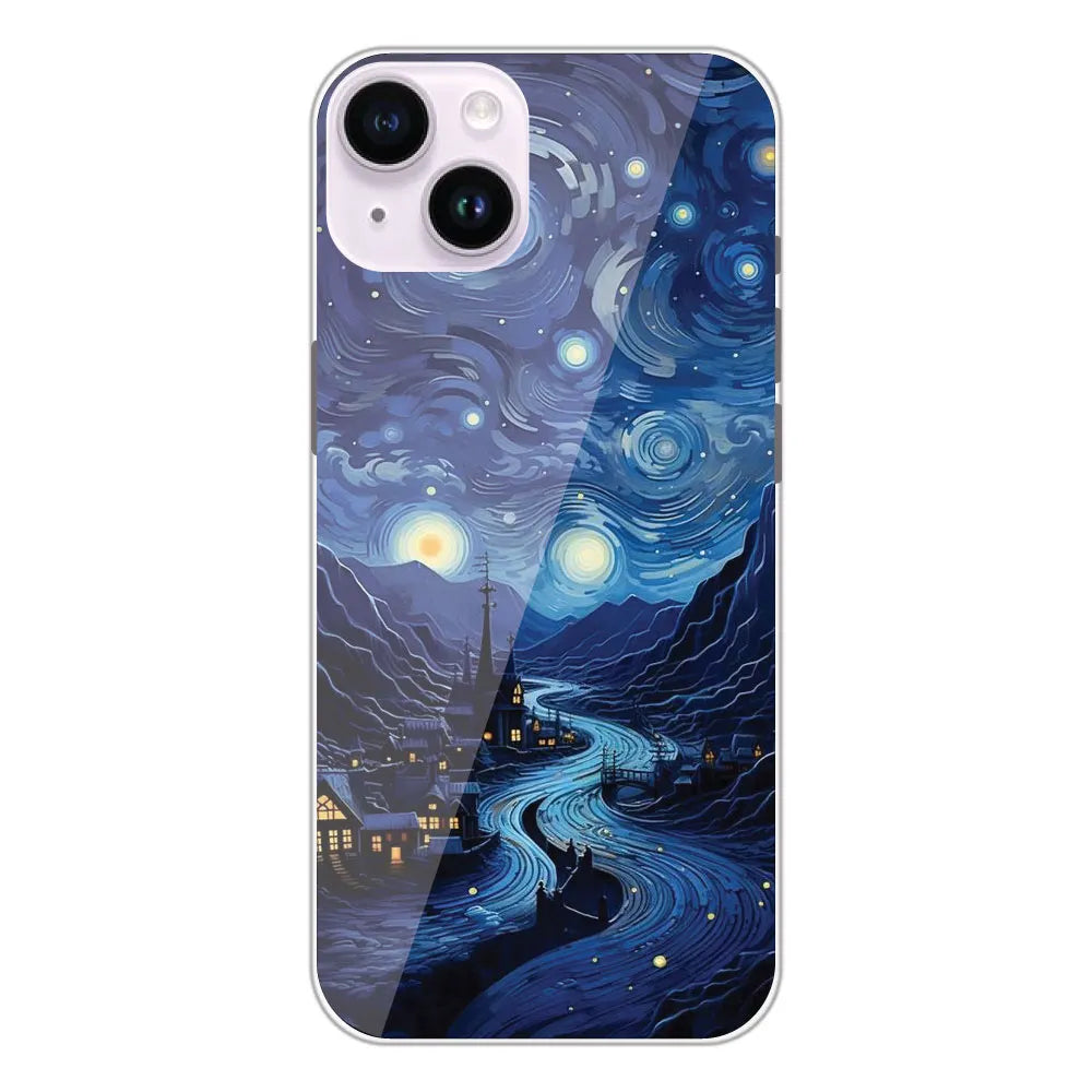 The Starry Night - Printed Silicone Case For Apple iPhone 14 Plus