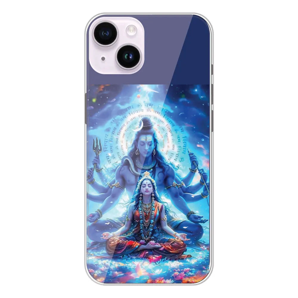 Shiv Parvati - Printed Silicone Case For Apple iPhone 14 Plus