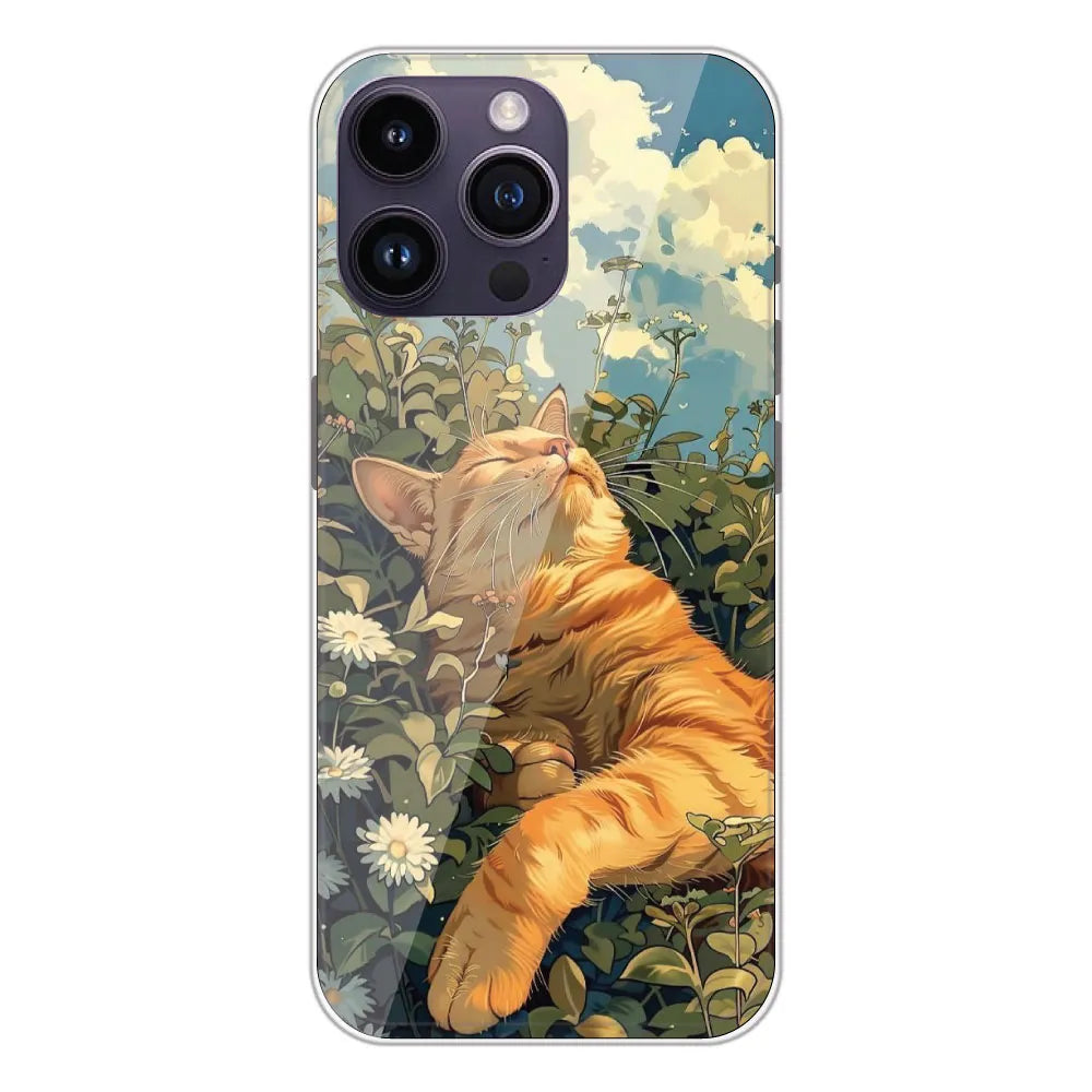 Garfield Sleeping - Printed Silicone Case For Apple iPhone 14 Pro Max