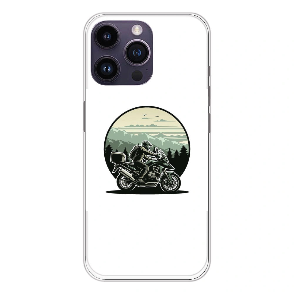 Biker - Printed Silicone Case For Apple iPhone 14 Pro Max