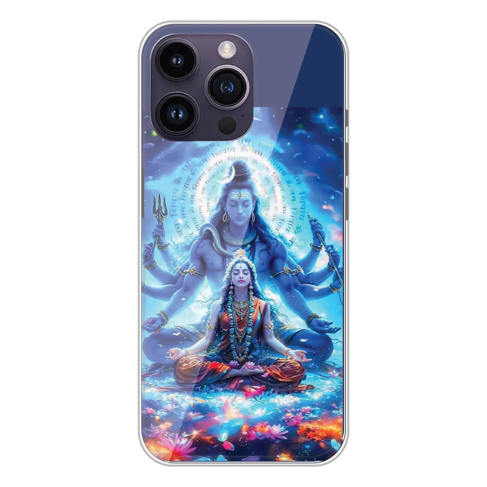 Shiv Parvati - Printed Silicone Case For Apple iPhone 14 Pro Max