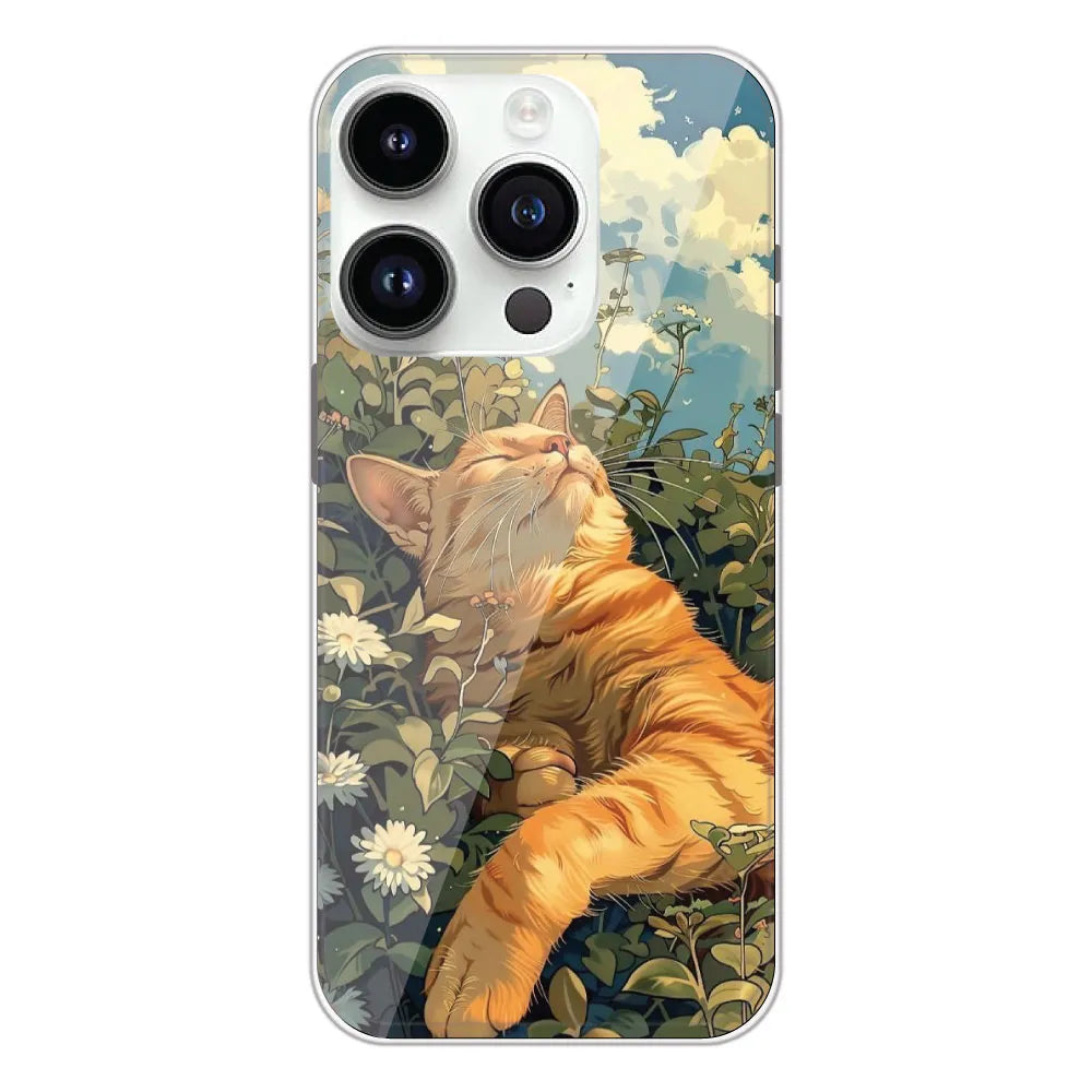 Garfield Sleeping - Printed Silicone Case For Apple iPhone 14 Pro