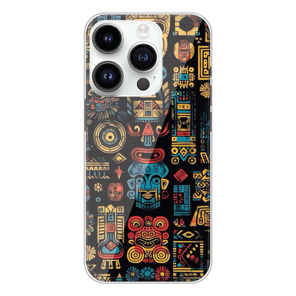 Crepe Pattern - Printed Silicone Case For Apple iPhone 14 Pro