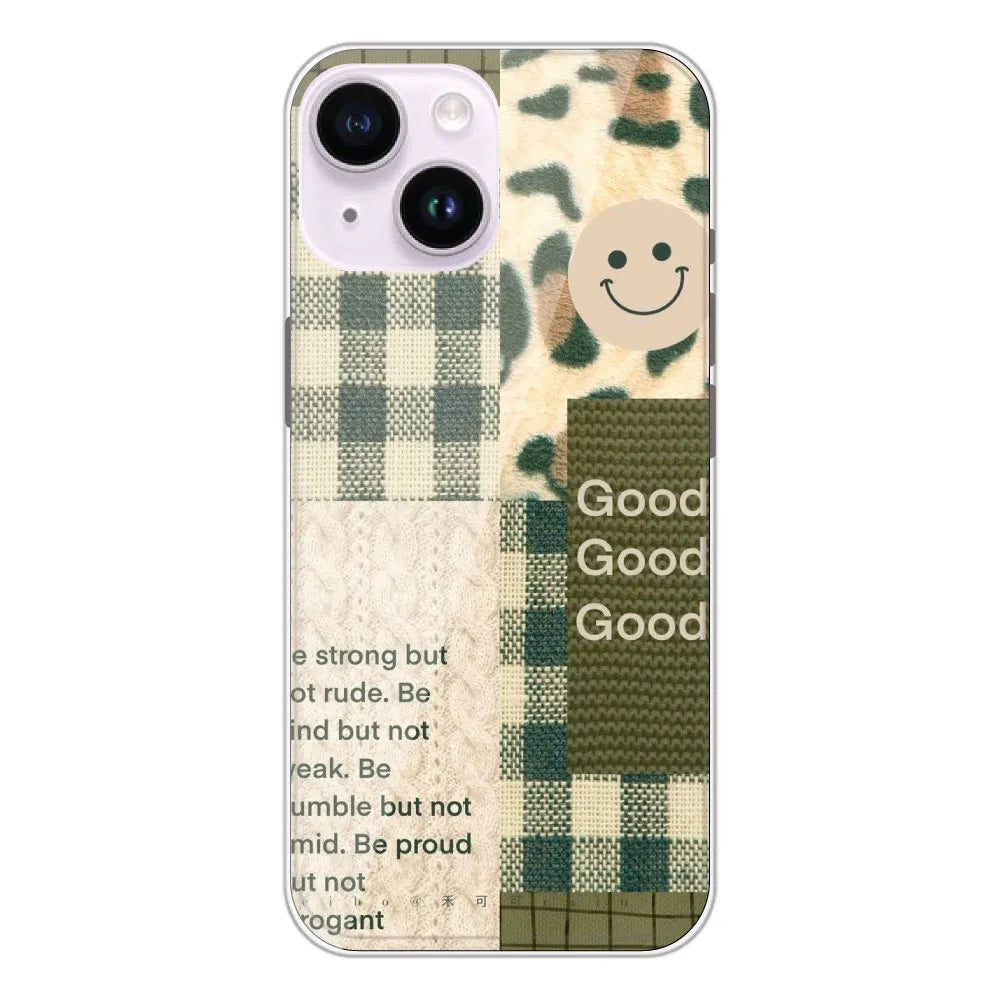 Patchwork Positivity - Printed Silicone Case For Apple iPhone 14