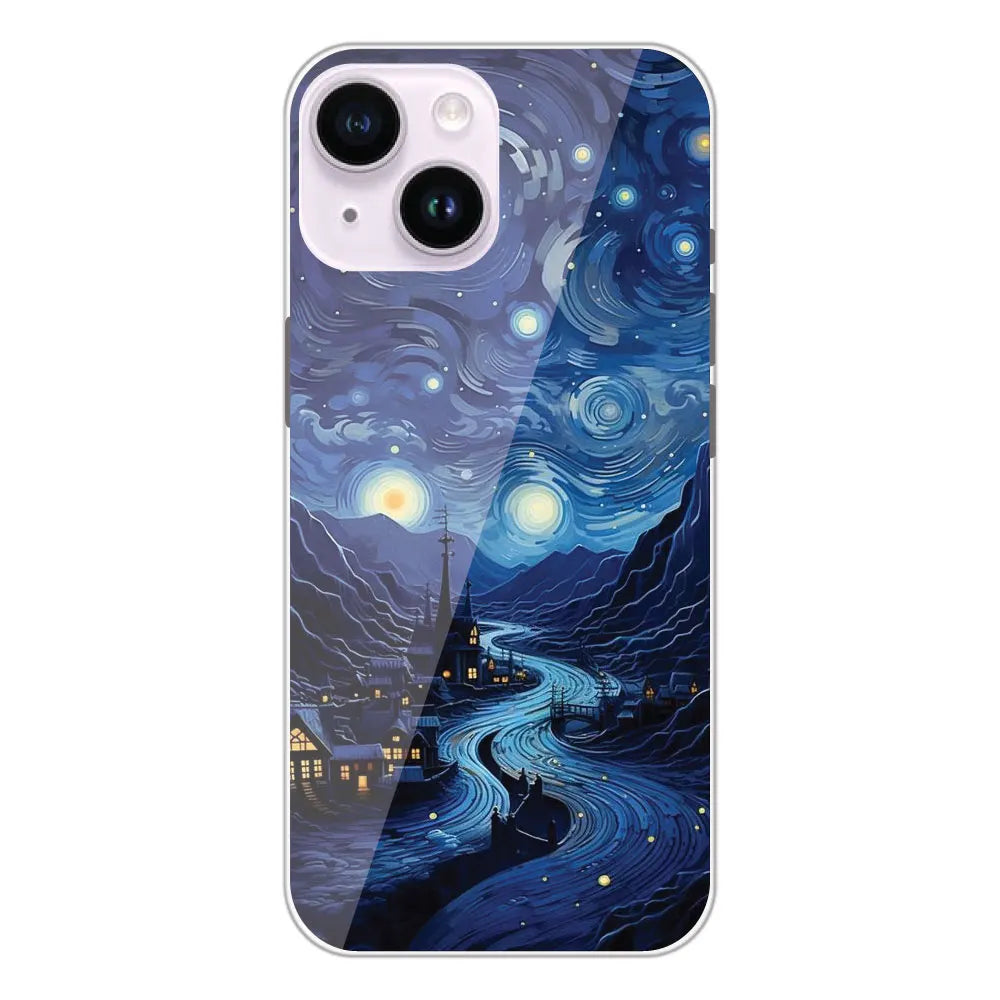 The Starry Night - Printed Silicone Case For Apple iPhone 14