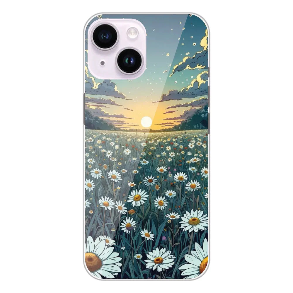 Daisy Sunset - Printed Silicone Case For Apple iPhone 14