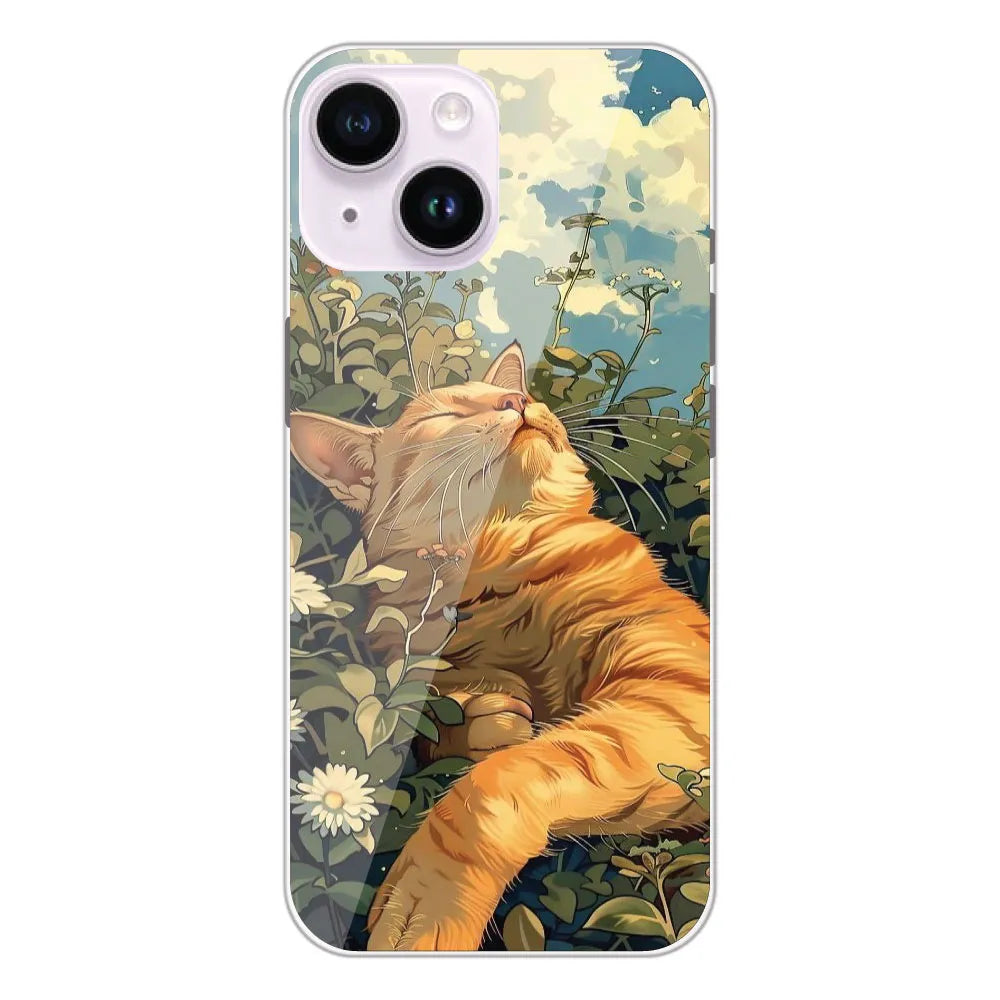 Garfield Sleeping - Printed Silicone Case For Apple iPhone 14