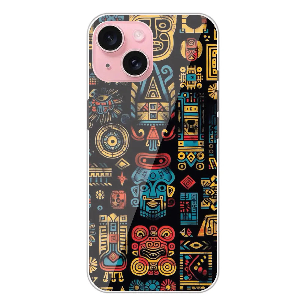 Crepe Pattern - Printed Silicone Case For Apple iPhone 15 Plus