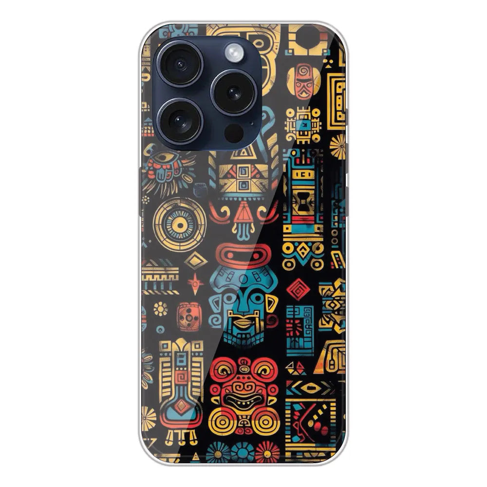 Crepe Pattern - Printed Silicone Case For Apple iPhone 15 Pro