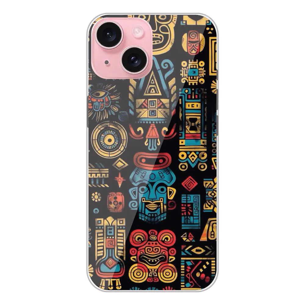 Crepe Pattern - Printed Silicone Case For Apple iPhone 15