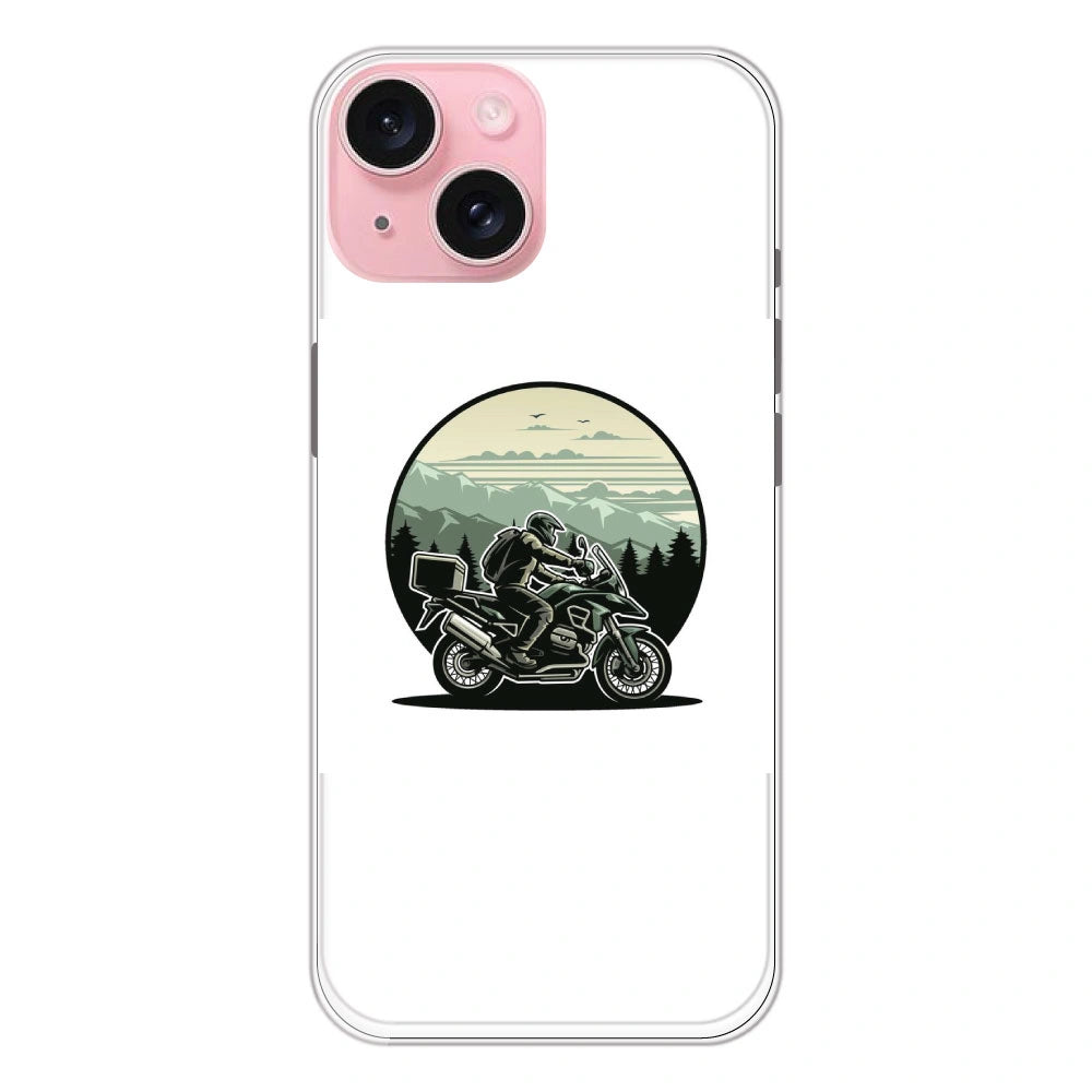 Biker - Printed Silicone Case For Apple iPhone 15